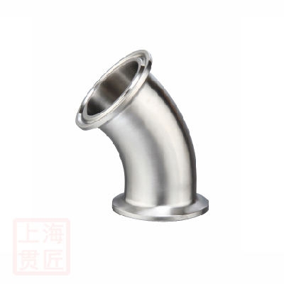 衛生級快裝45°彎頭